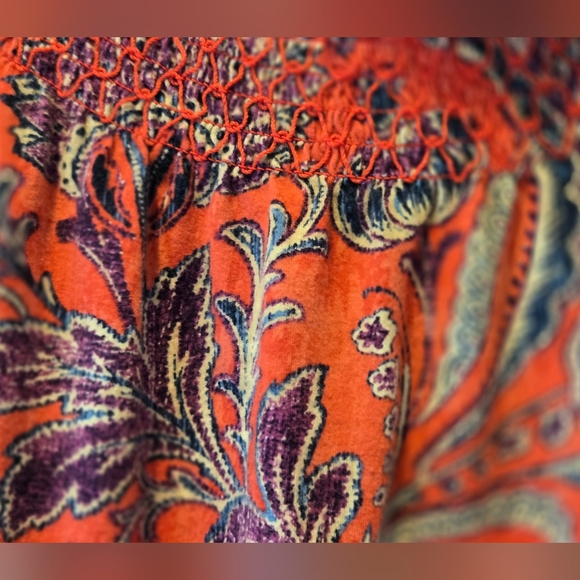 Ralph Lauren Small Petite Paisley top - Picture 3 of 7